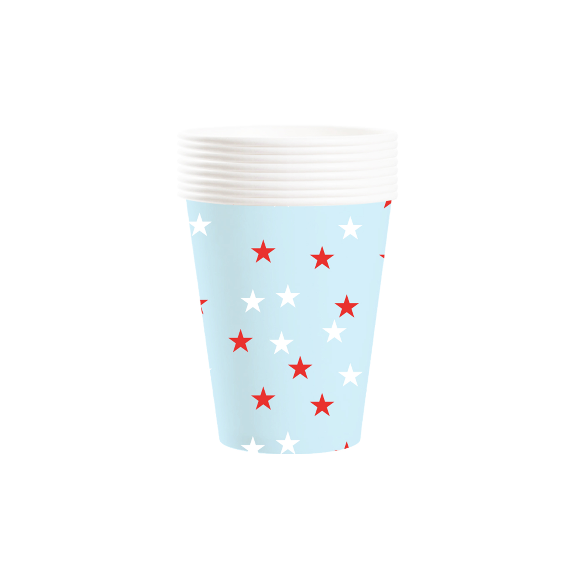 Light Blue Star Paper Cup