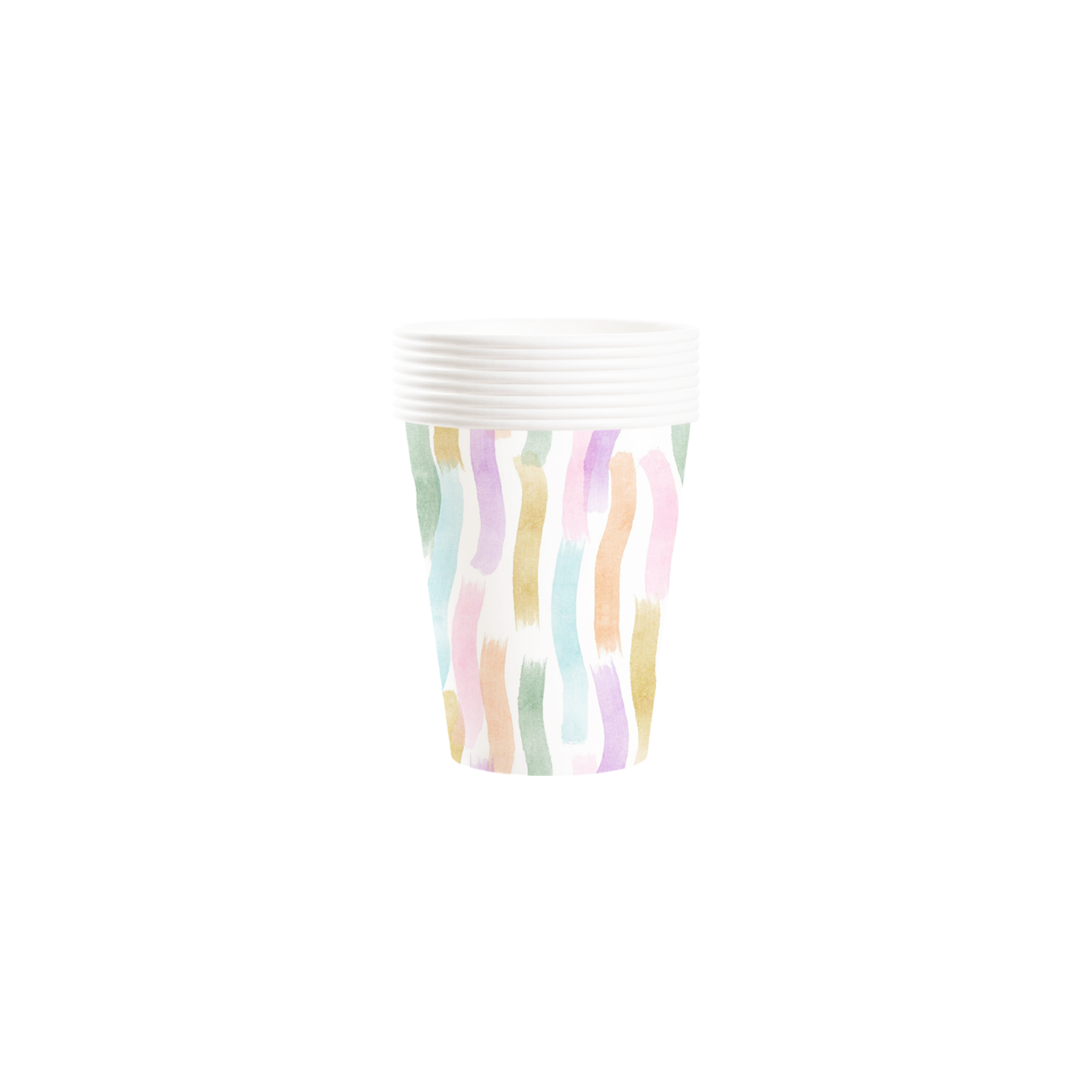 Summer Theme Stripe Pattern Paper Cup