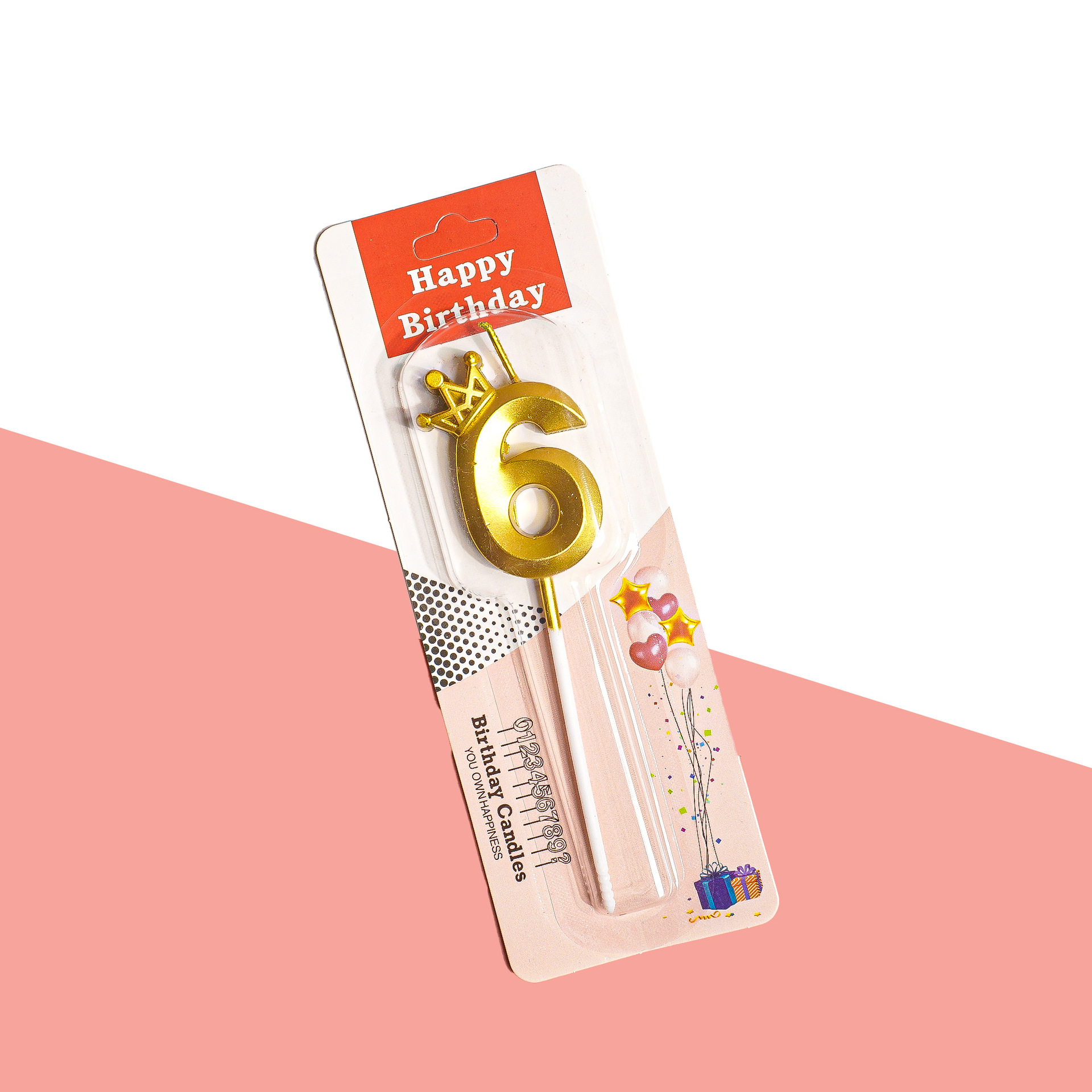 Gold Glitter Number Birthday Candles for Party Decoration
