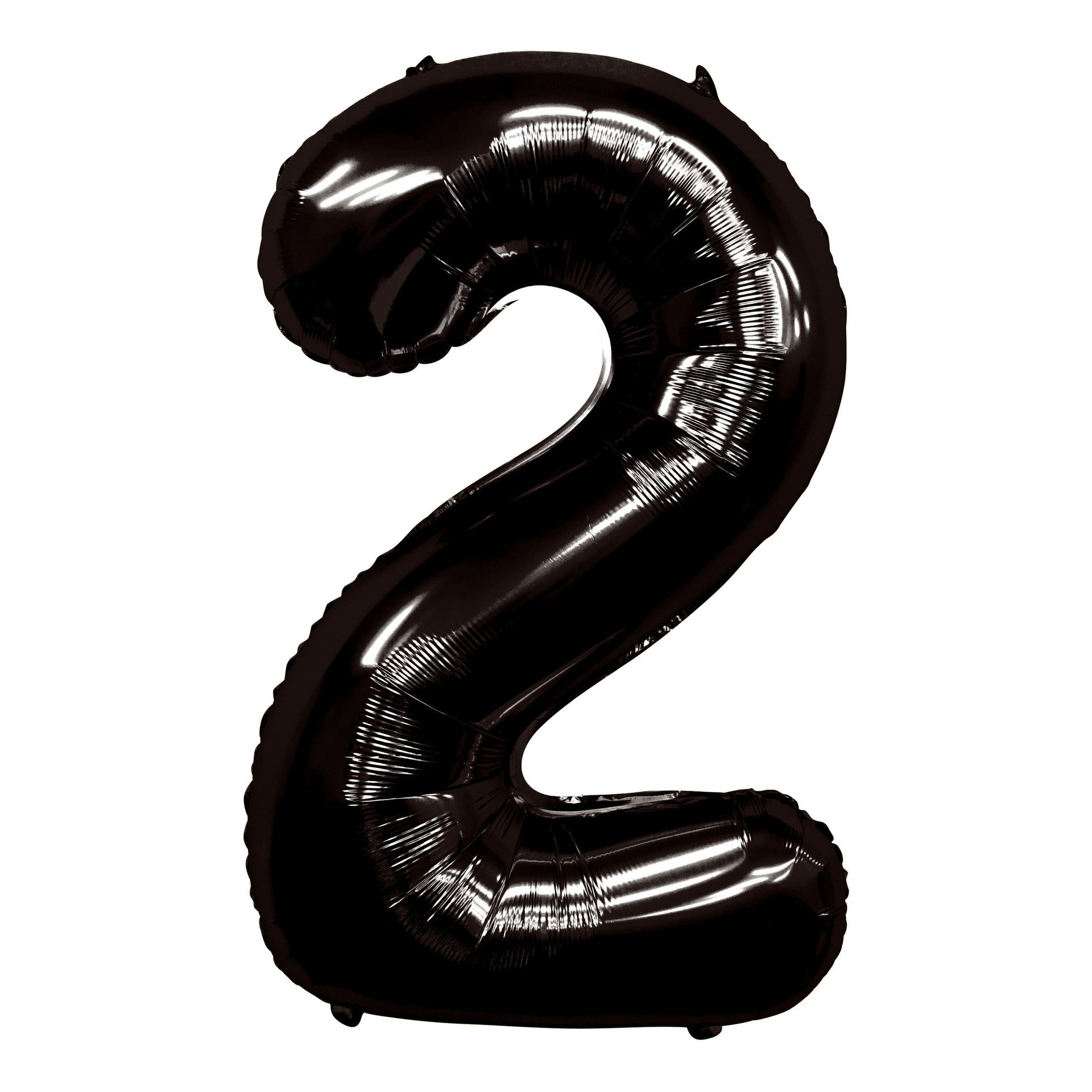 40 inch American Style Black Number 2 Balloon