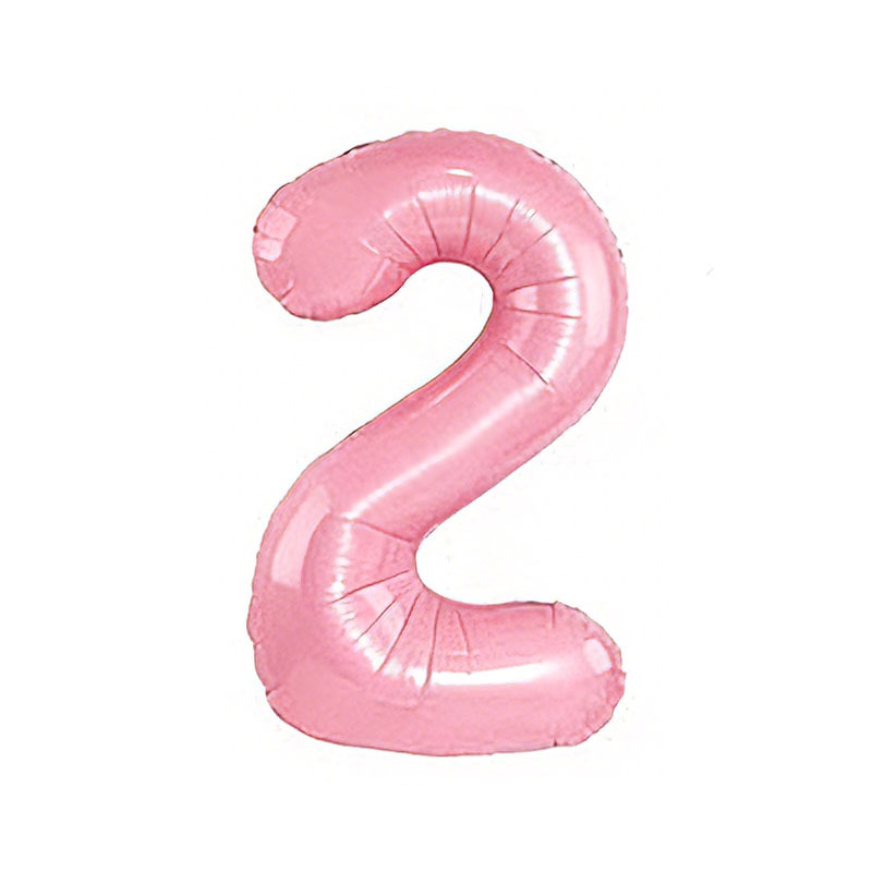 40 inch American Style Pink Number 2 Balloon