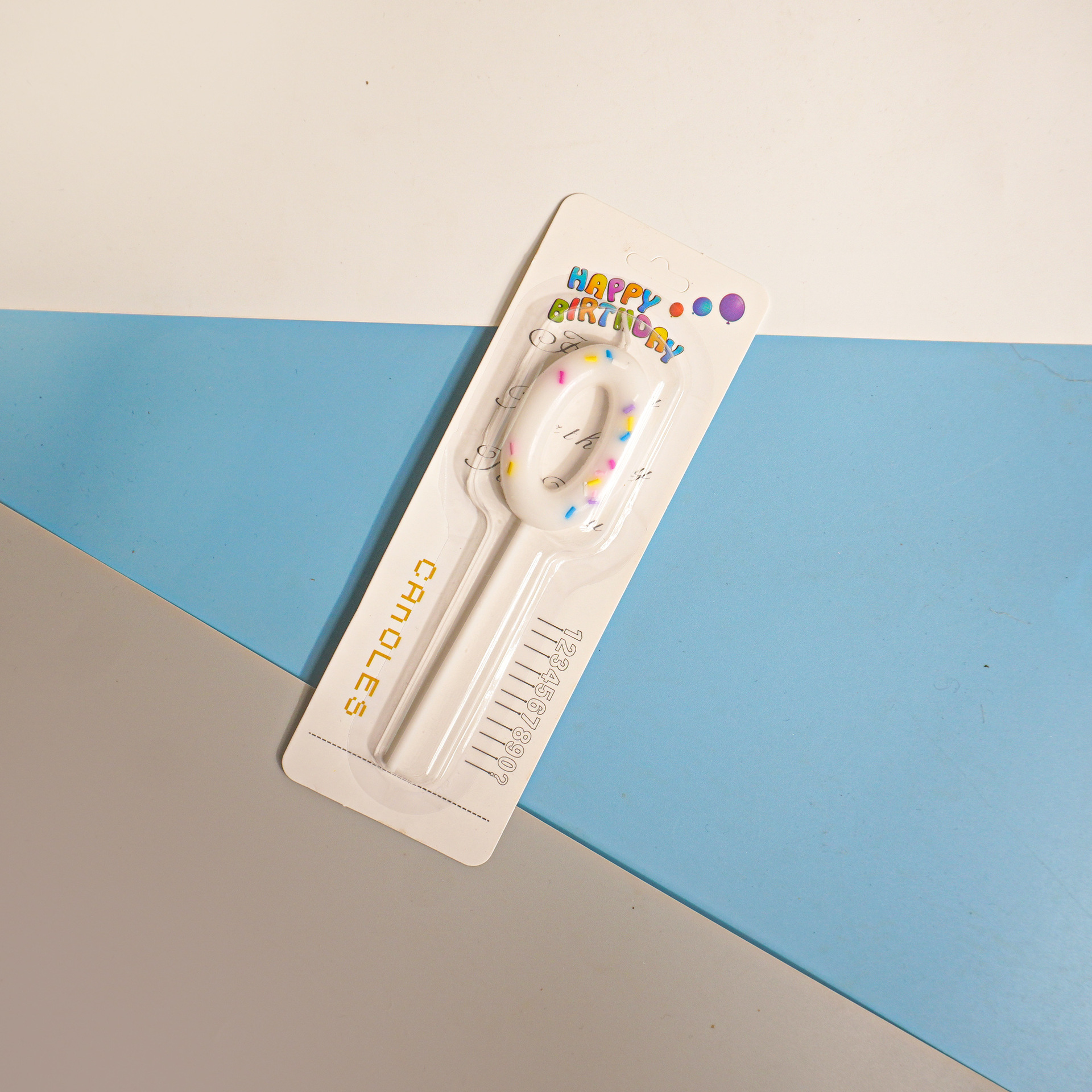 White Number Birthday Candles for Party Decoration