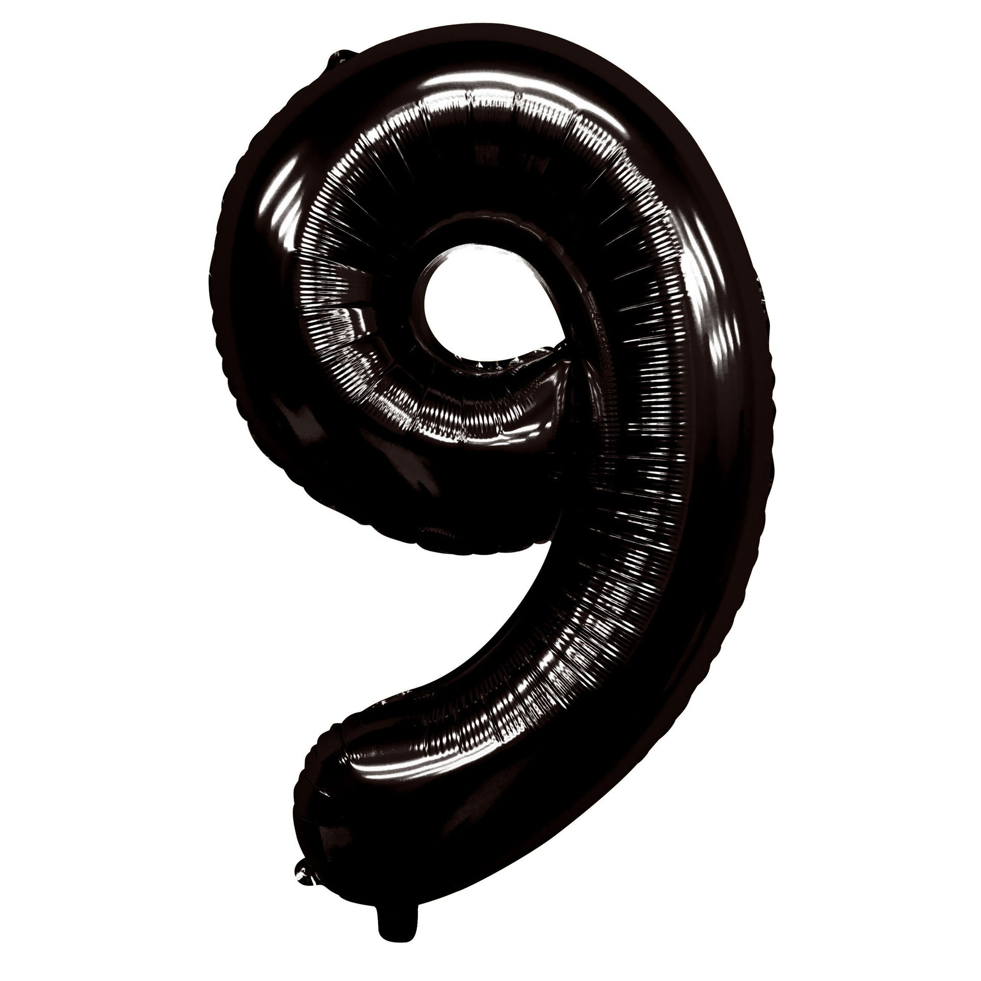40 inch American Style Black Number 9 Balloon