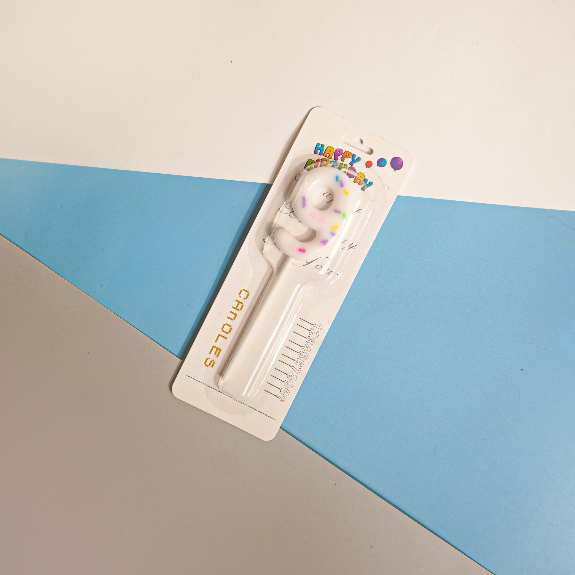 White Number Birthday Candles for Party Decoration