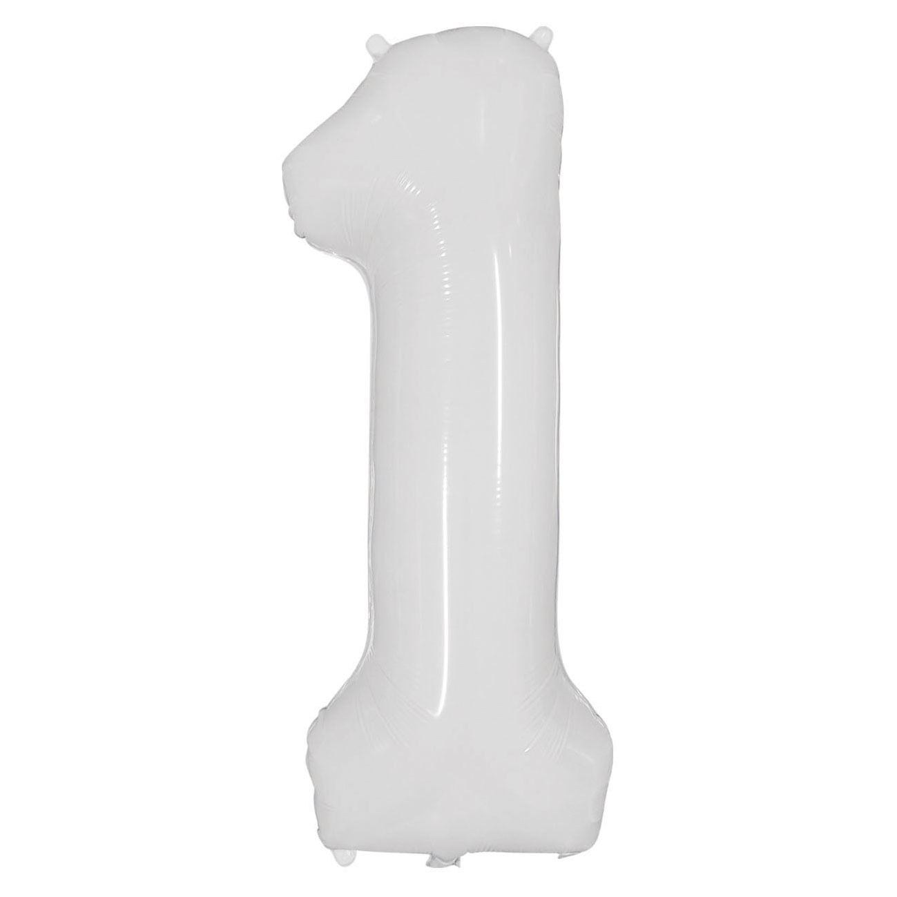 40 inch American Style White Number 1 Balloon
