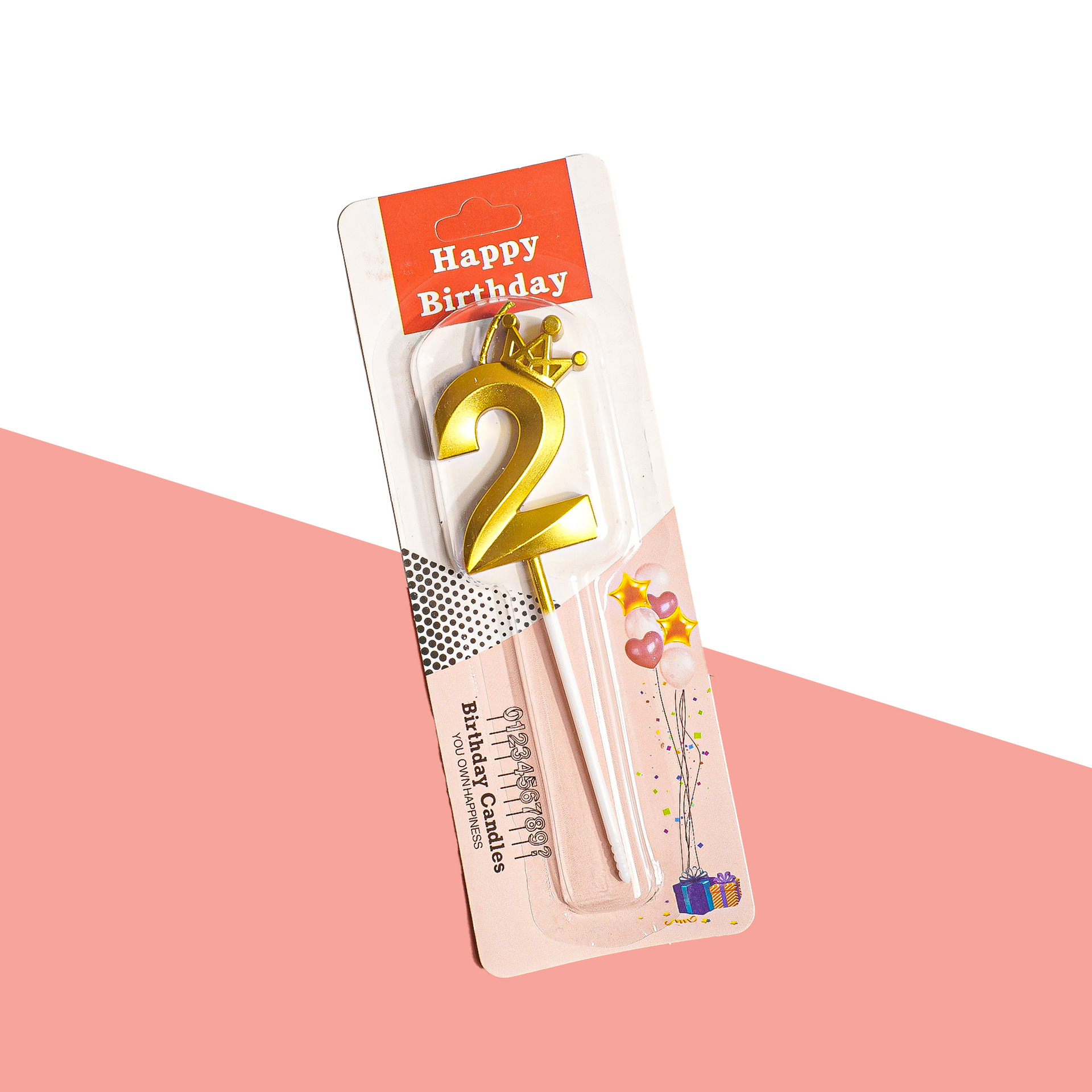 Gold Glitter Number Birthday Candles for Party Decoration