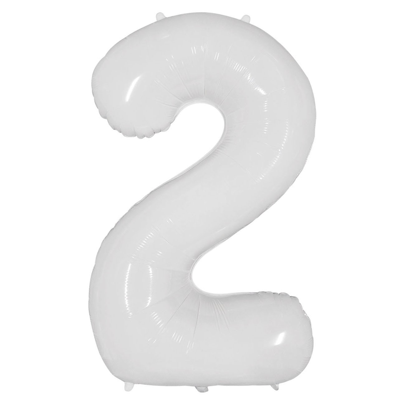 40 inch American Style White Number 2 Balloon