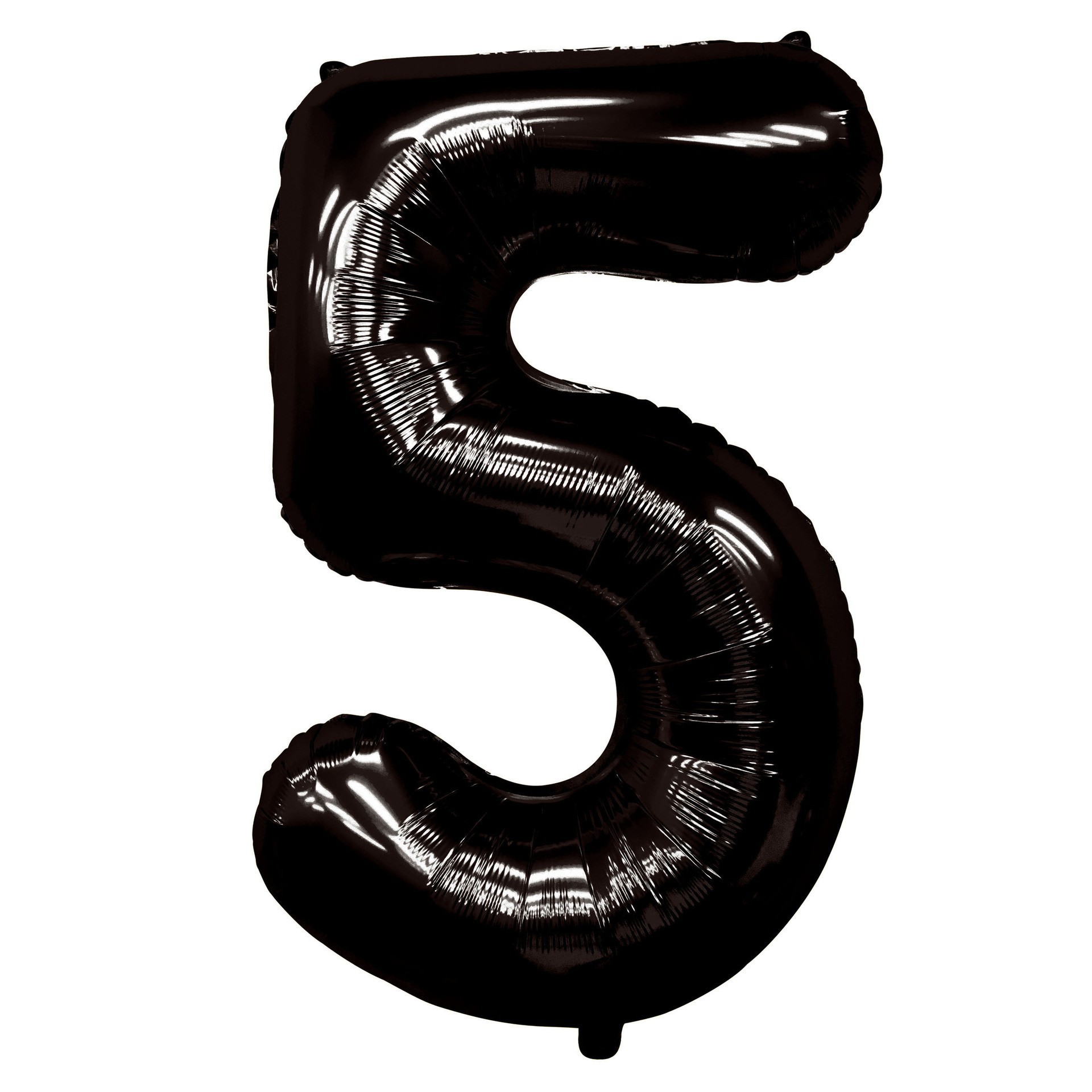 40 inch American Style Black Number 5 Balloon