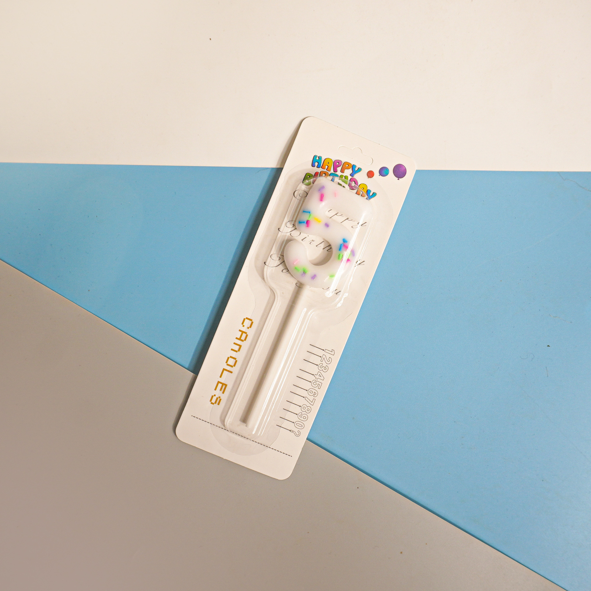 White Number Birthday Candles for Party Decoration