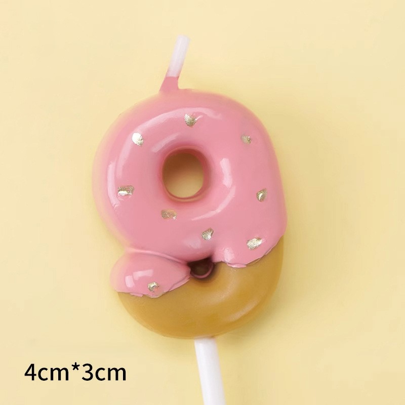 Pink Glitter Number Birthday Candles for Party Decoration