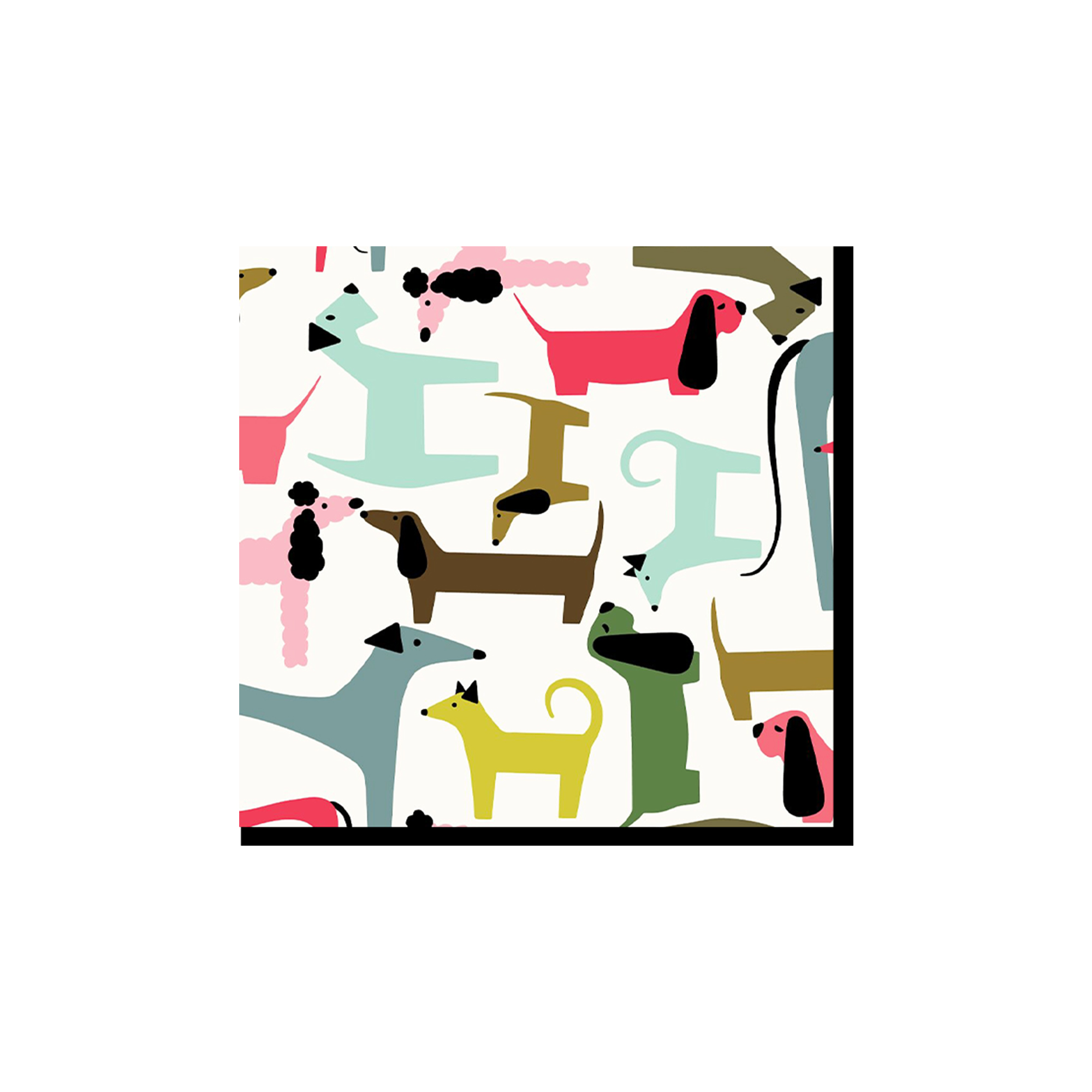 Animal Theme with Dog Pattern Napkin