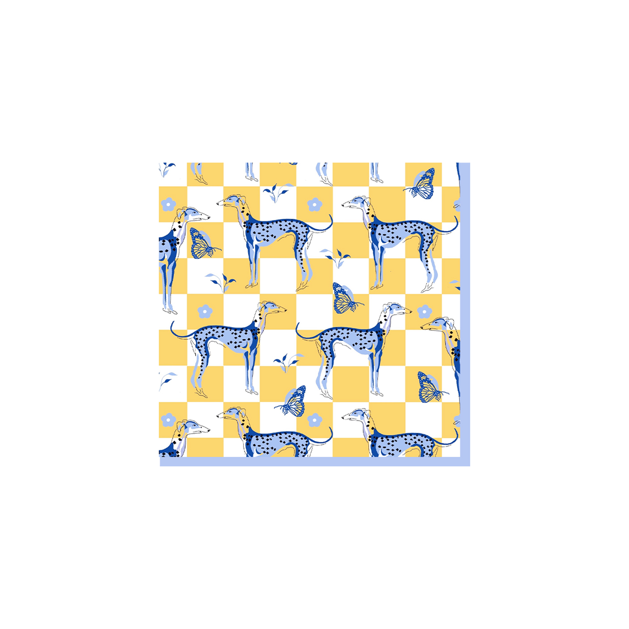 Animal Theme Yellow Color with Dog Napkin