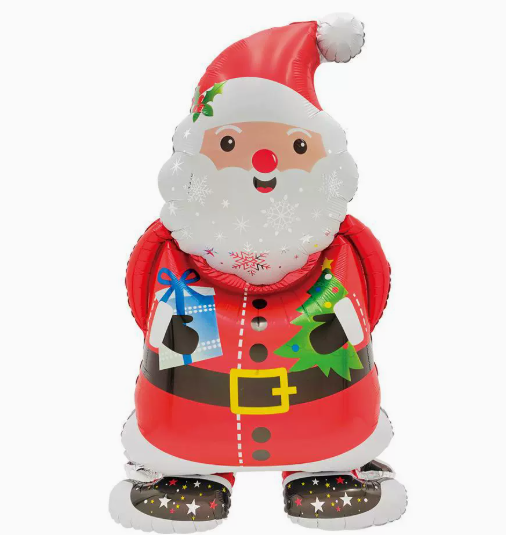 Christmas Theme Stand Santa Claus Shape Foil Balloon