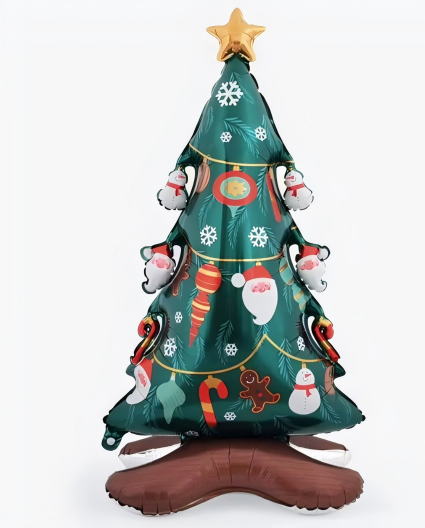 Christmas Theme Christmas Tree Santa Claus Shape Foil Balloon