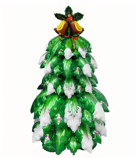 Christmas Theme Bell Christmas Tree Shape Foil Balloon