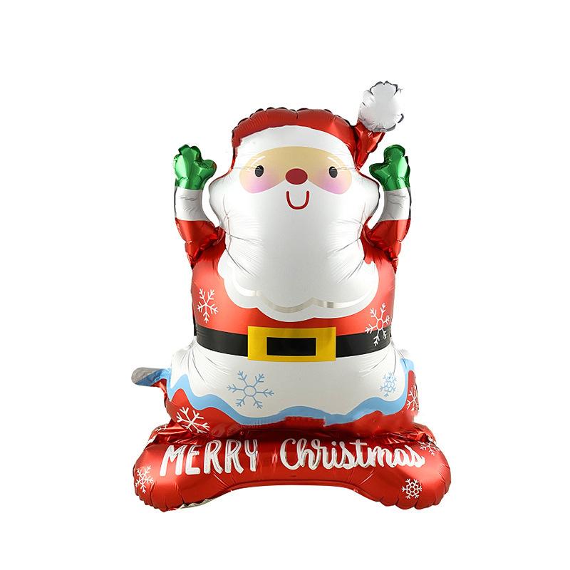 Christmas Theme Laugh Santa Claus Shape Foil Balloon