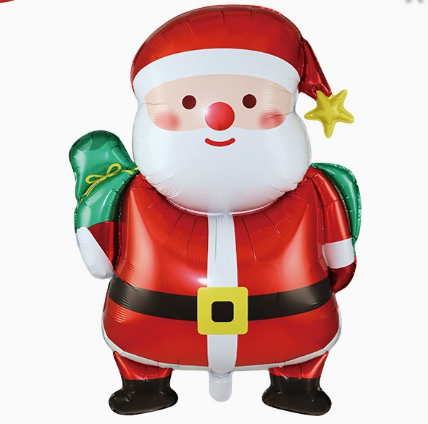 Christmas Theme Stand Santa Claus Shape Foil Balloon