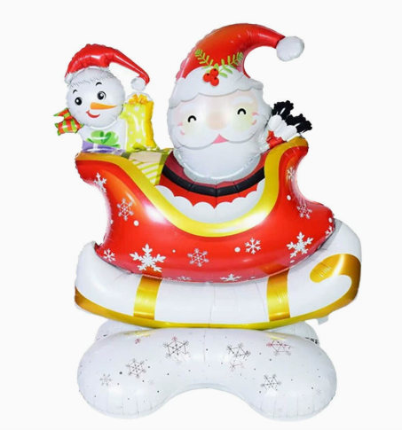 Christmas Theme Base Santa Claus Shape Foil Balloon