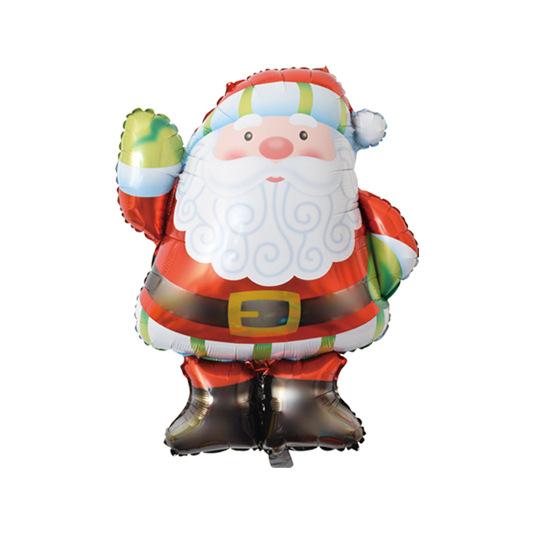 Christmas Theme Greeting Santa Claus Shape Foil Balloon