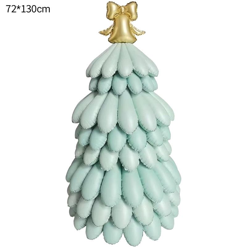 Christmas Theme Macaron Green Christmas Tree Shape Foil Balloon