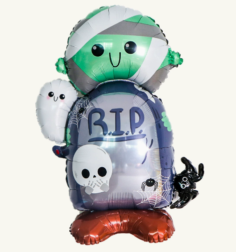 Halloween Theme Cute Standing Mummy Shape Foil Balloon