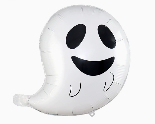 Halloween Theme Smiling Ghost Shape Foil Balloon