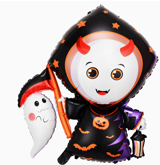 Halloween Theme Cute Ghost Messenger Shape Foil Balloon