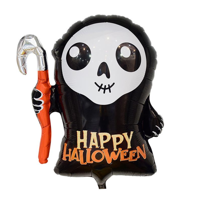 Halloween Theme Skull Messenger Shape Foil Balloon