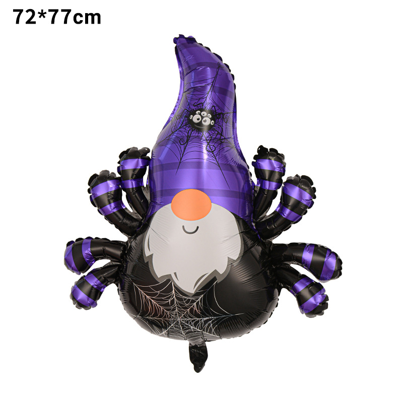 Halloween Theme Purple Spider Spirit Shape Foil Balloon