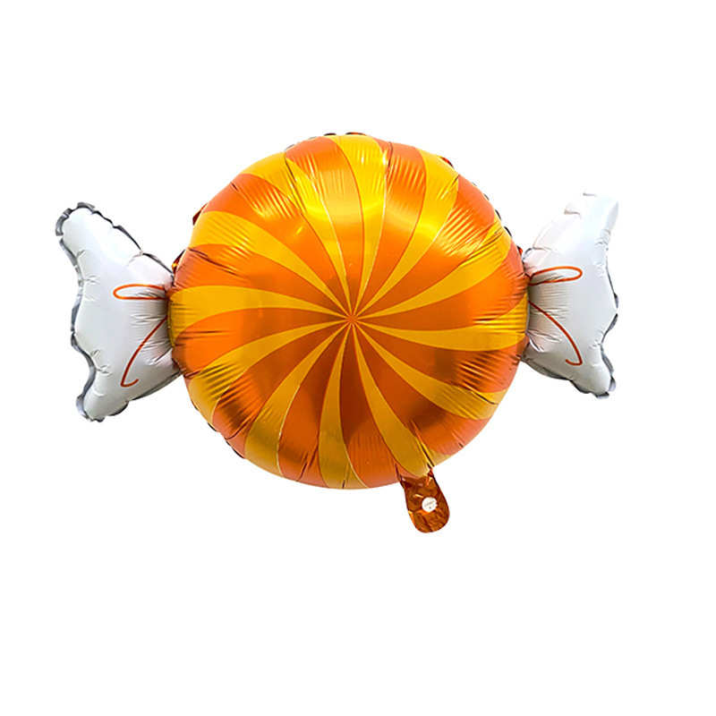 Halloween Theme Orange Cnady Shape Foil Balloon