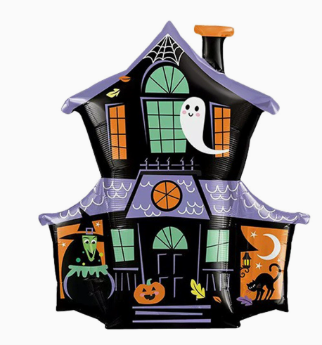 Halloween Theme House Shape Foil Balloon