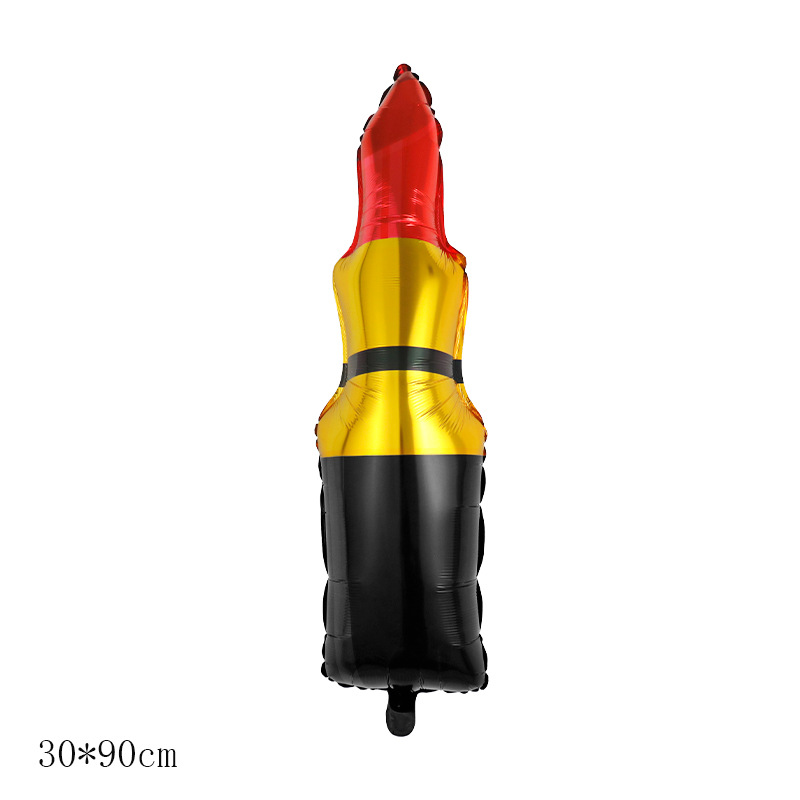 Valentine Theme Red Lipstick Shape Foil Balloon
