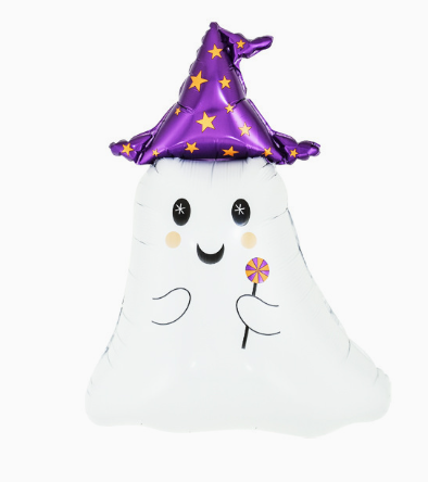 Halloween Theme Hat Ghost Shape Foil Balloon