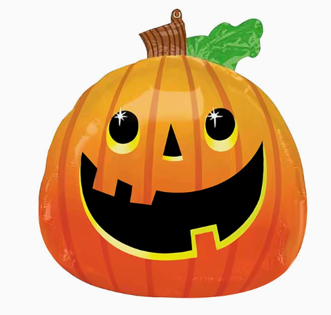 Halloween Theme Pumpkin Shape Foil Balloon