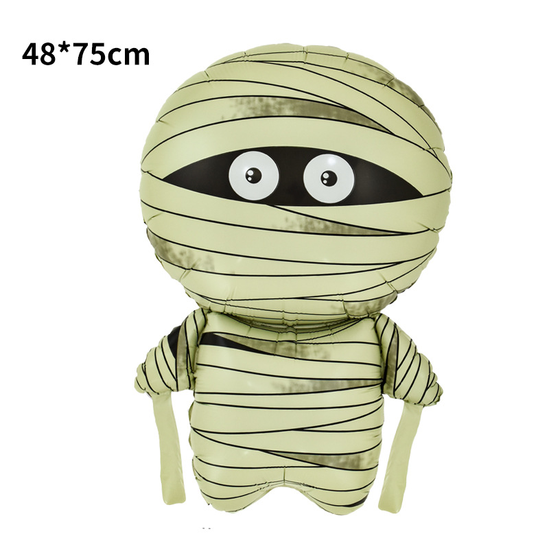 Halloween Theme Cute Mummy Shape Foil Balloon