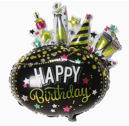 Birthday English atmosphere ball Shape Foil Balloon