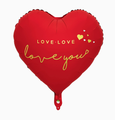 Valentine Theme Red Heart Shape Foil Balloon