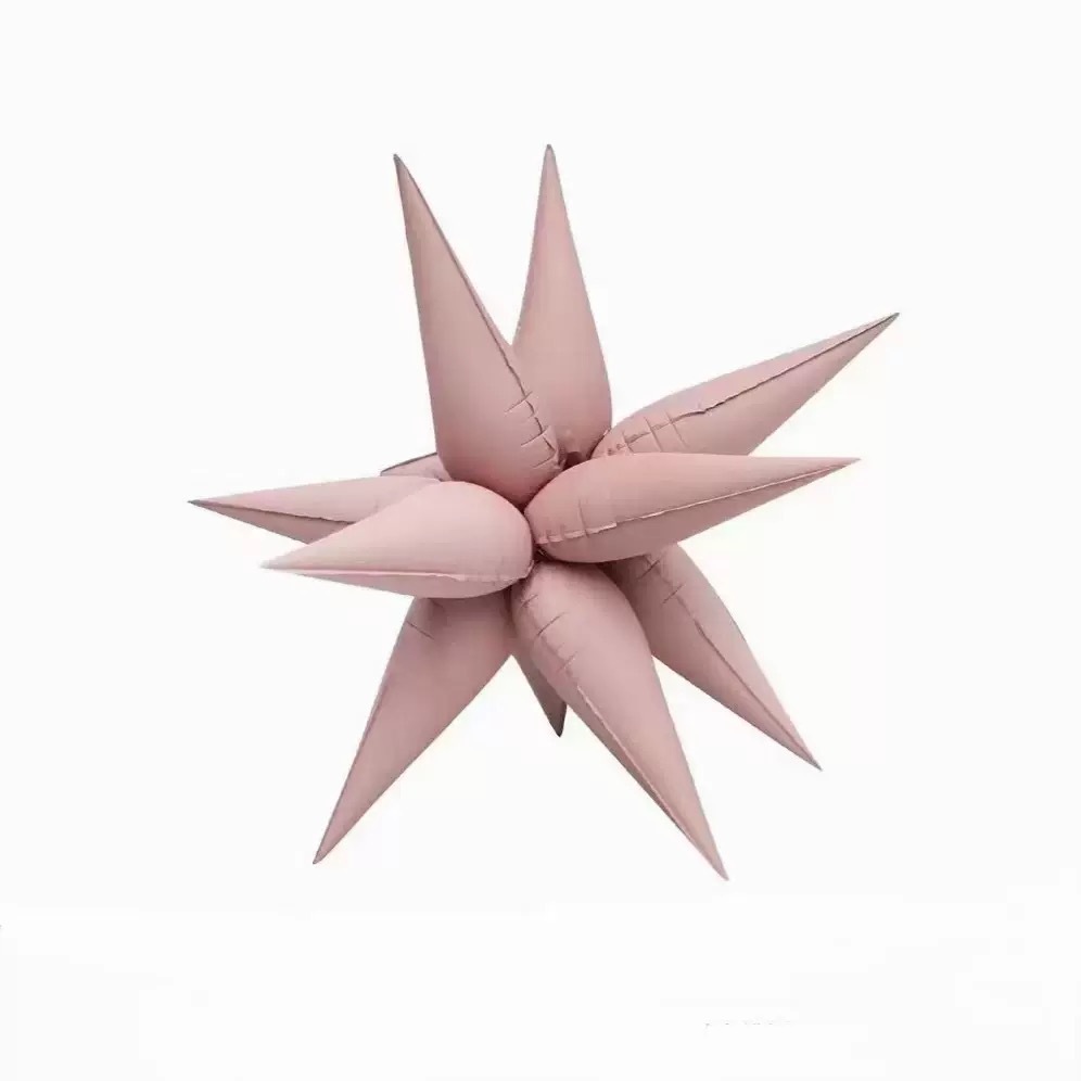 14 inch Matte Pink Droplet Foil Balloon