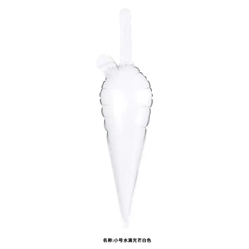 14 inch White Droplet Foil Balloon