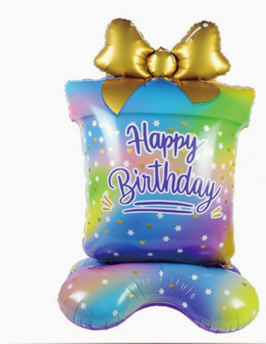 Base Gift Box Shape Foil Balloon