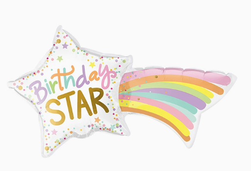 Colorful Meteor Shape Foil Balloon