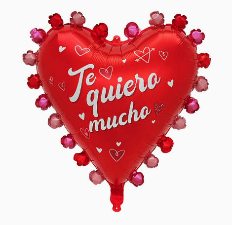 Valentine Theme Spanish Heart-shaped Little Ball  Shape Foil Balloon
