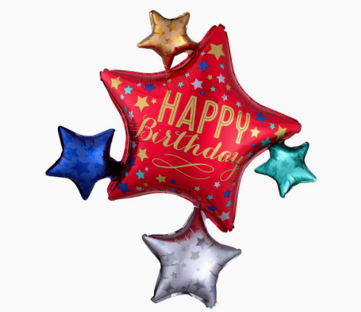 Star to Star Shape Foil Balloon