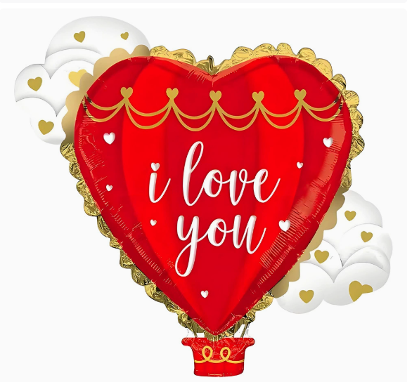Valentine Theme Red Heart Shape Foil Balloon