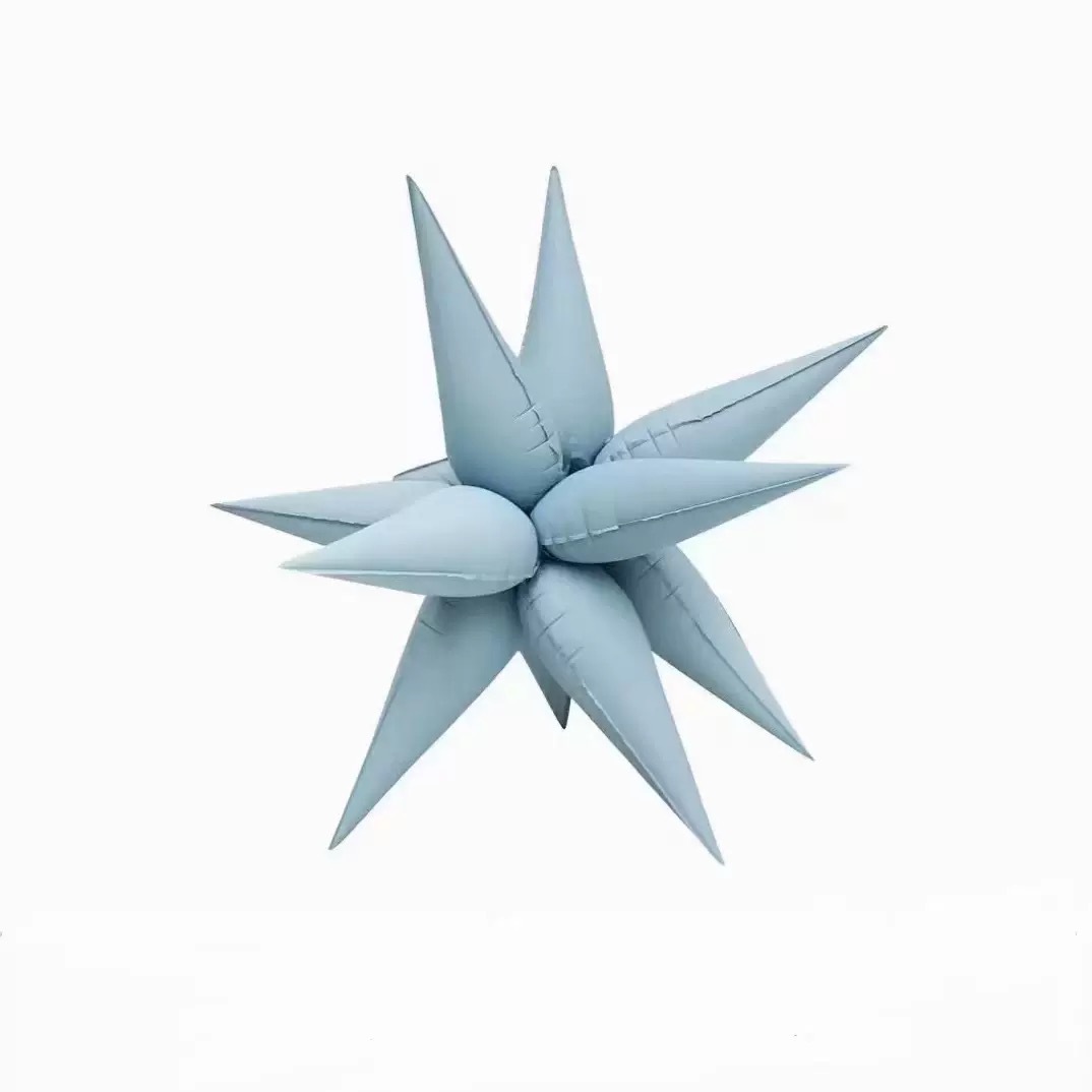14 inch Matte Blue Droplet Foil Balloon