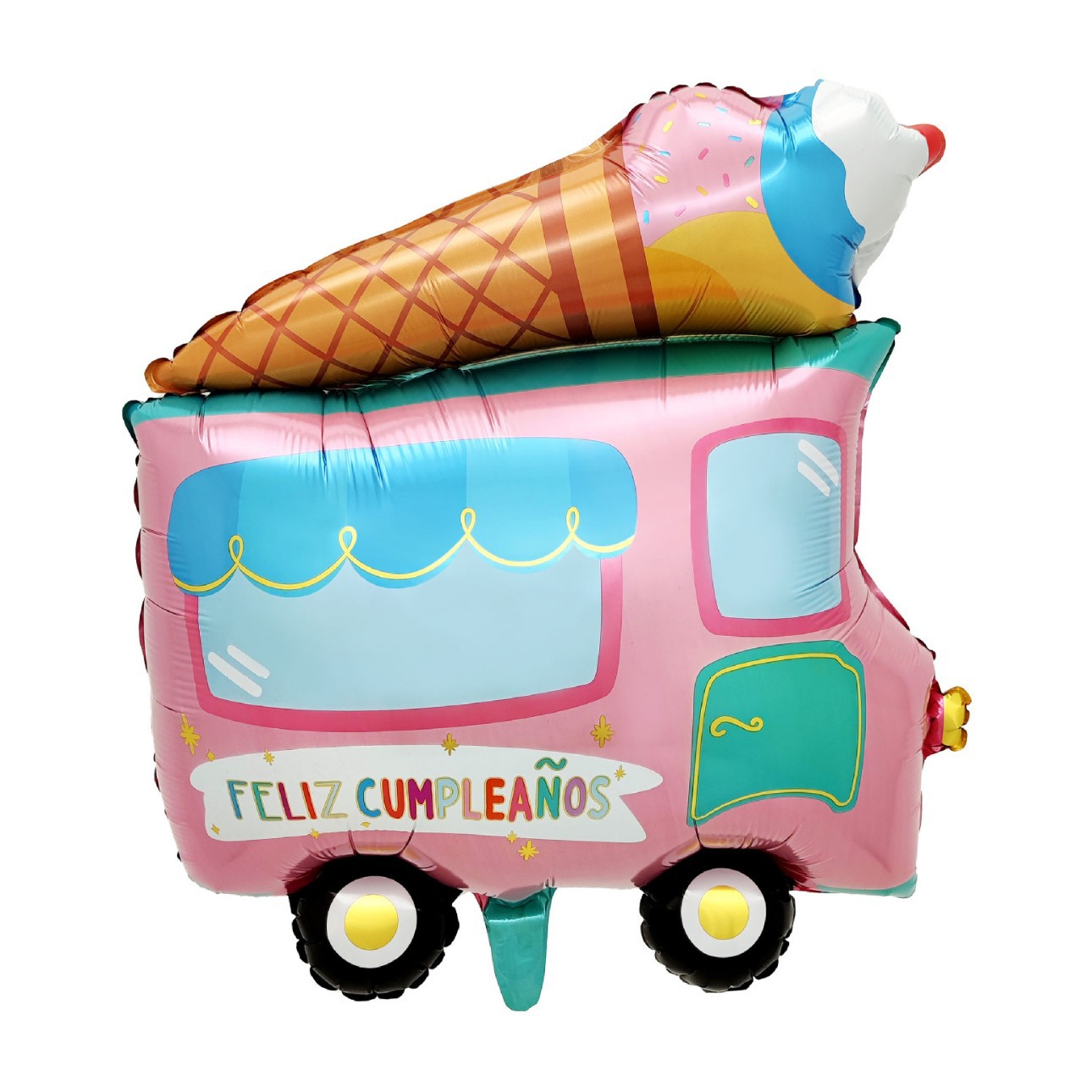 Ice Cream Cone Car Shape Foil Balloon
