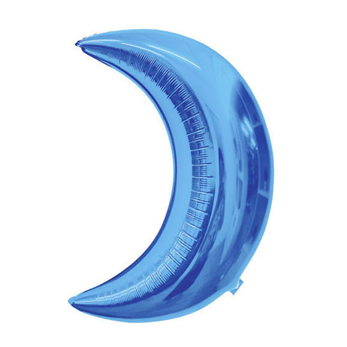 28 inch Royal Blue Moon Foil Balloon