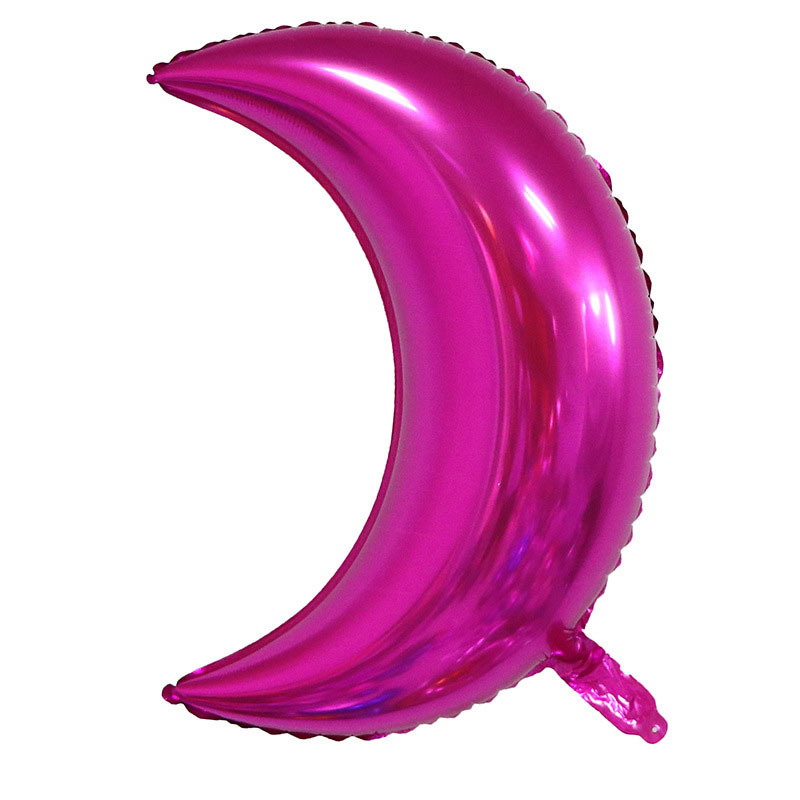 28 inch Rose Red Moon Foil Balloon
