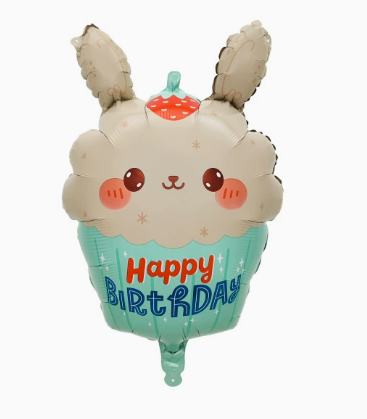 Birthday Rabbit Shape Foil Balloon