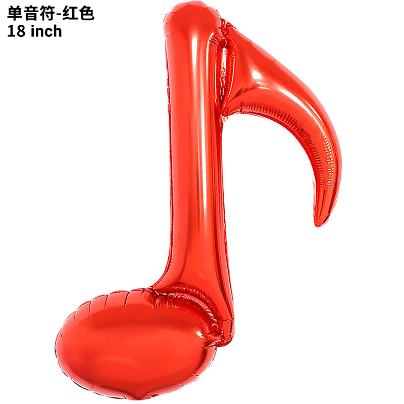 18 inch Red Single Note Foil Balloon